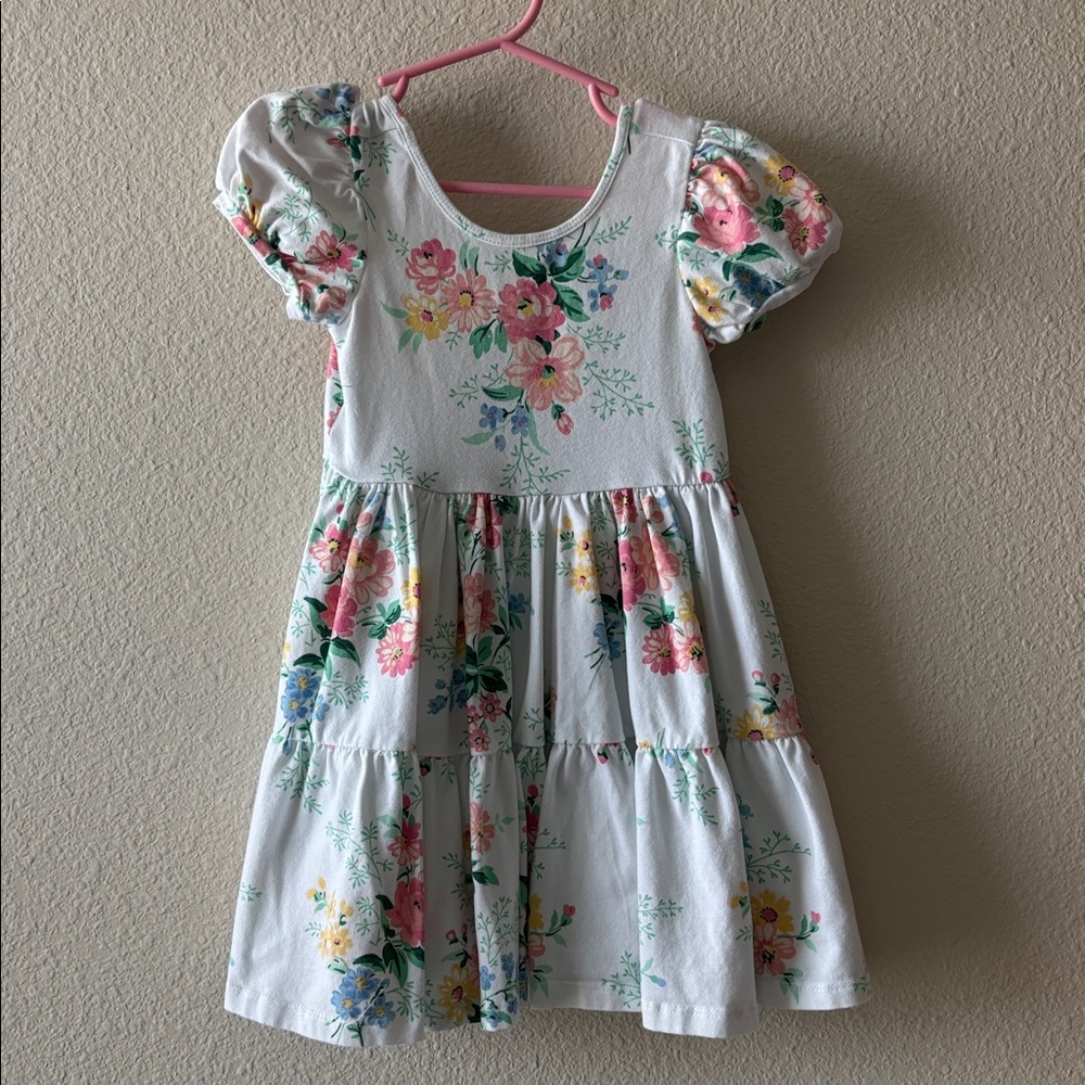 Toddler Girl’s Janie and Jack Floral Dress, 3